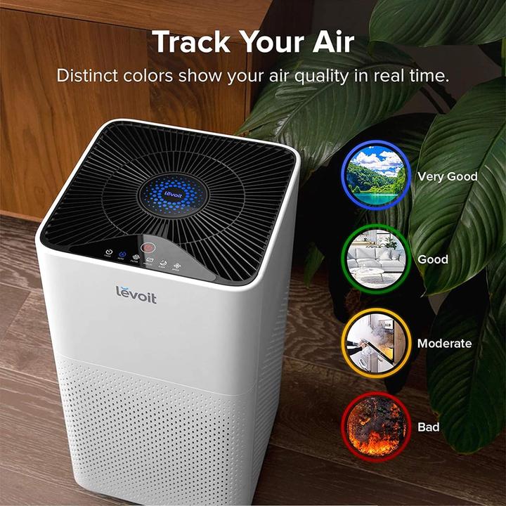 Image du produit Levoit Purificateur d'air Tower True HEPA LV-H135-RWH (43 m²)