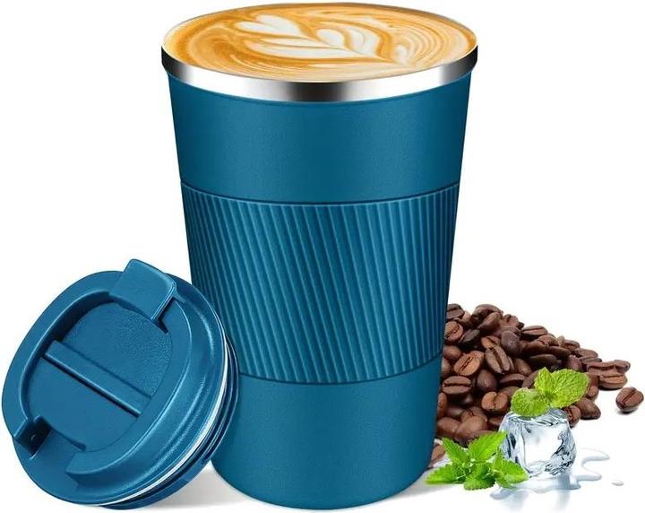 Actual product image ASMI Edelstahl Kaffeebecher, Thermobecher, Auto-Tumbler-Becher, 500ml (0.50 l)