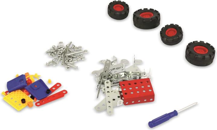 Produktbild Eddy Toys Metallspielzeug, 4 Modelle LKW/2xTraktor/Jeep, 160 Teile