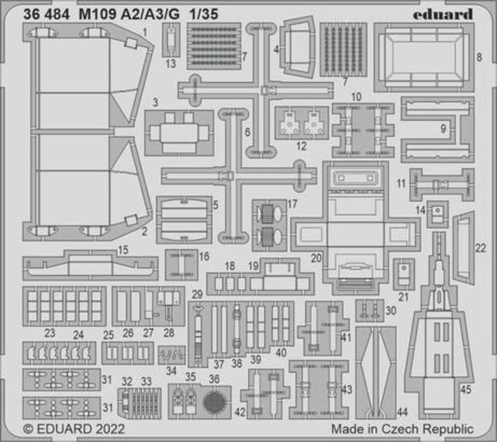 Actual product image Eduard M109 A2/A3/G 1/35