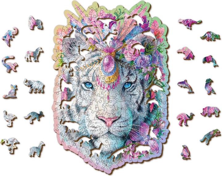 Productafbeelding WoodenCity WOODEN CITY Mystic Tiger 250 Holzpuzzle Puzzle mit einzigartigen Formen (250 onderdelen)