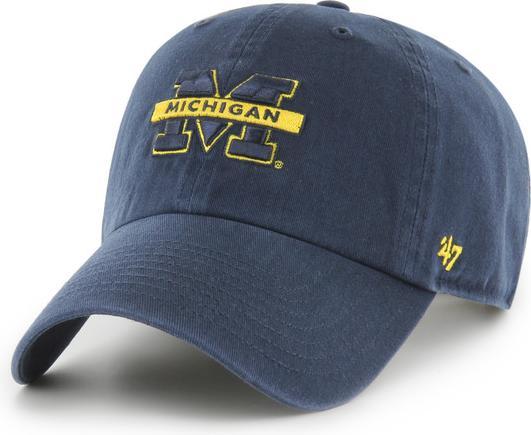 Actual product image 47 Brand Michigan Wolverines baseball cap NCAA Clean Up (One size)