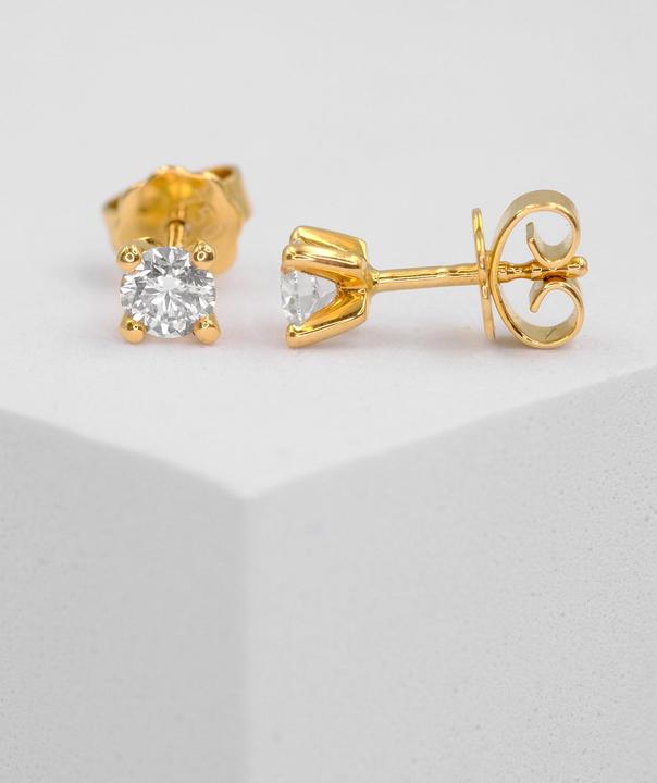 Image du produit Muau Boucles d'oreilles (750/18 K Or jaune)
