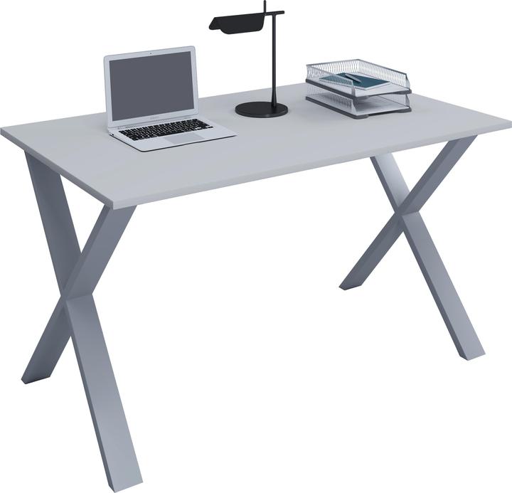 Produktbild VCM Premium Büromöbel Schreibtisch Lona X Silber (110 x 50 x 76 cm)