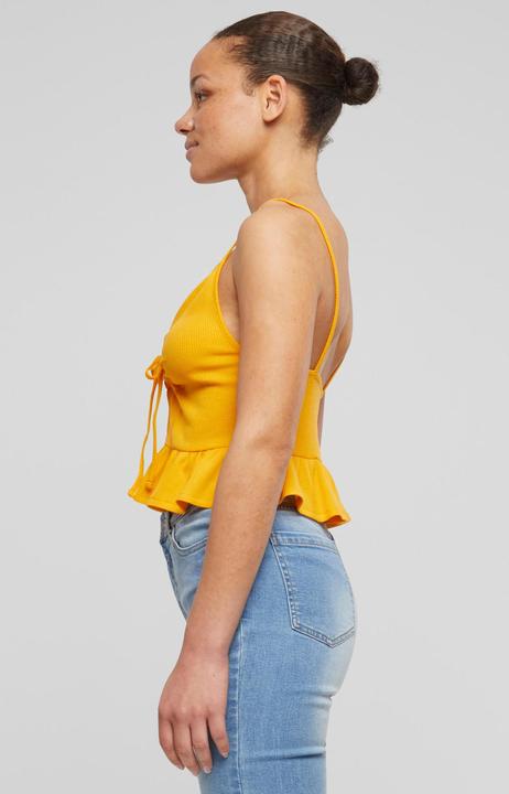 Immagine prodotto Urban Classics Top con volant in piqué Waffle da donna - 137877 (4XL)