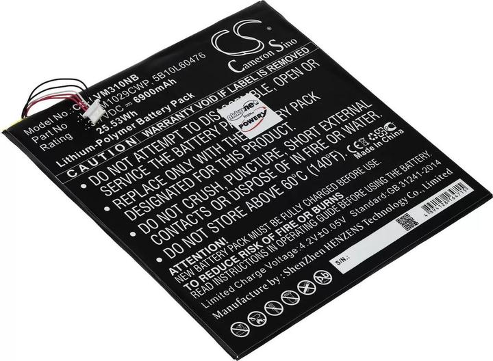 Produktbild AccuCell Akku Lenovo Miix 310-10ICR, Miix 300, Typ 5B10L60476 (6900 mAh)