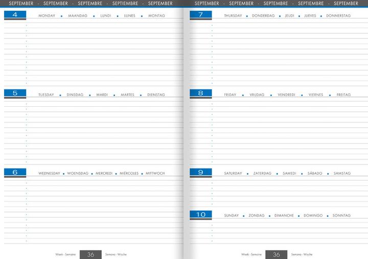 Produktbild Clairefontaine Planner (A4, Deutsch, Spanisch, Französisch, Niederländisch, Englisch)