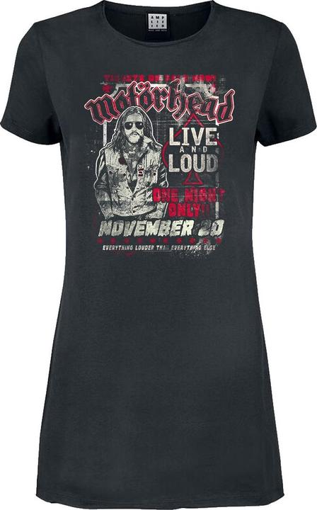 Actual product image Amplified Womens/Ladies One Night Only Motorhead T-Shirt Dress (M)