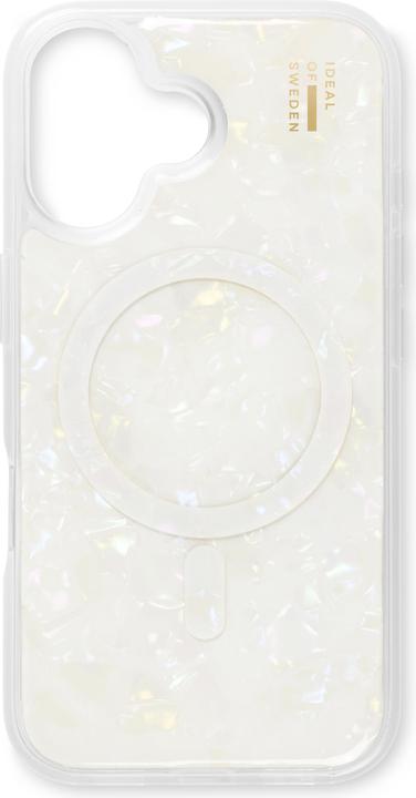 Actual product image iDeal Of Sweden Magsafe Designer Hard-Cover Pearlised White (Apple iPhone 16 Plus)