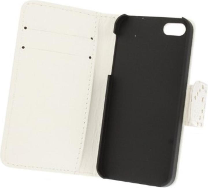 Produktbild König Design Schutzhülle (Flip Quer) für Handy Apple iPhone 5 & 5s Weiss (Apple iPhone 5)