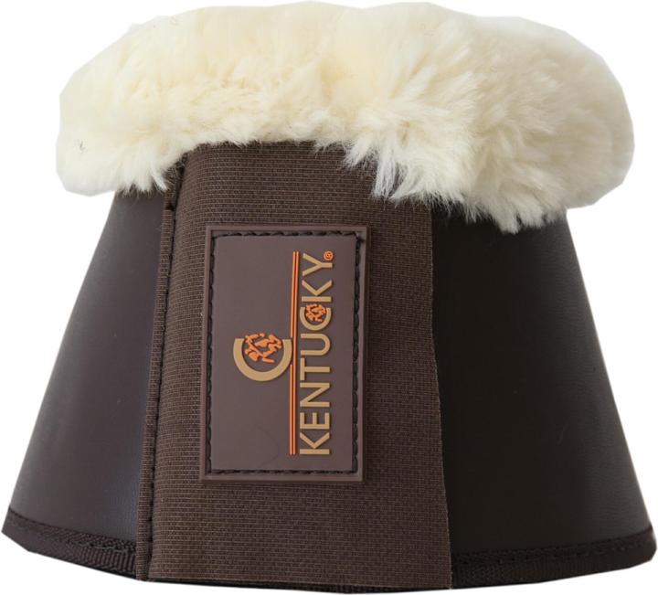 Actual product image Kentucky Horsewear Hoof Bells Leather Sheepskin