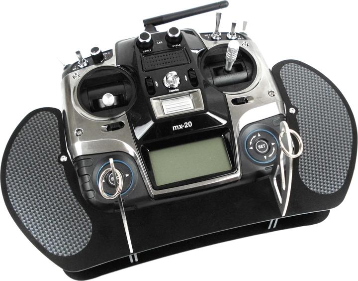 Image du produit AHLtec Pupitre émetteur Graupner MX HoTT black MX-12, MX-16,MX-20 avec étrier de pupitre émetteur standard