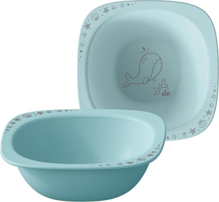 Produktbild NIP Kinderteller & Breischalen Breischale 2er Pack eat green - Blau