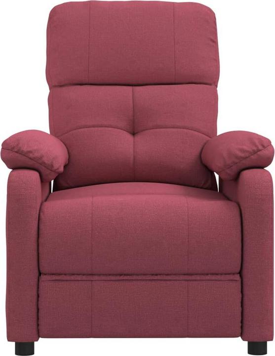 Produktbild VidaXL Massagesessel Fernsehsessel Relaxsessel Sessel Liegesessel Weinrot Stoff