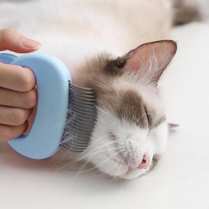 Produktbild JTI Haustierkamm mit Katzendesign - Blau (Katze)