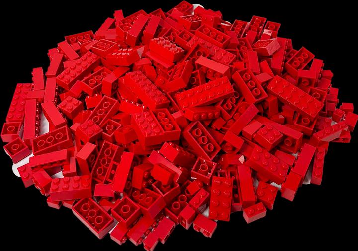 Actual product image LEGO Building Blocks High Red Basic Mix - NEW! Lot 250x (LEGO Classic)