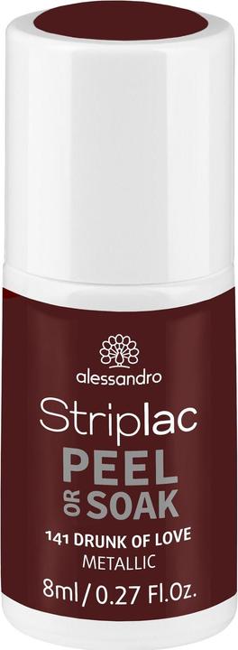 Alessandro Striplac Peel or Soak - Drunk of Love (Braun, Metallic, Rot, Abziehbarer Nagellack)