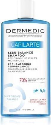 Actual product image Dermedic Capilarte Deep Cleansing Shampoo 300 ml - for Oily Scalp (300 ml, Liquid shampoo)