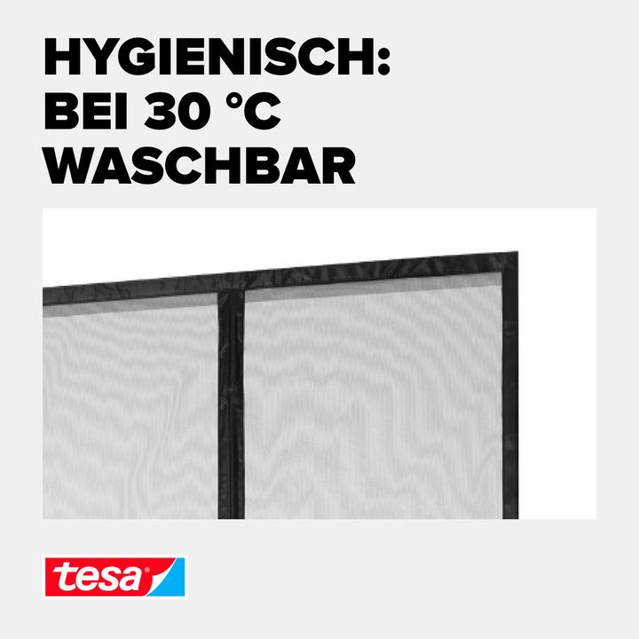 Produktbild tesa Insektenschutz Magnetvorhang für Balkon- und Terrassentüren, selbstschliessend, Montage ohne Bohren (80 x 200 cm)