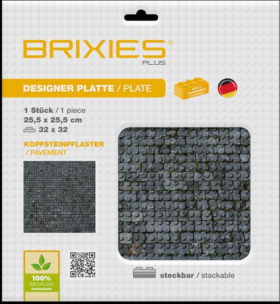 Actual product image Brixies Building panel 32x32 cobblestones