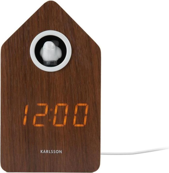 Produktbild Karlsson Digitalwecker Kuckuck Dark wood veneer
