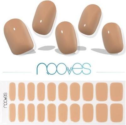 Immagine prodotto Nooves NAILS Premium Gel precured Nail Foils Cru au Soleil Marrone Strisce di gel semicurativo Semi-Per (Unghie artificiali, Nude)