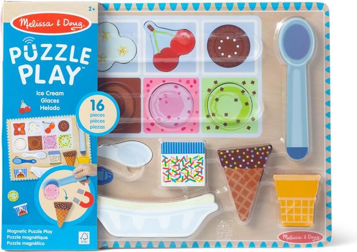 Produktbild Melissa & Doug Ice Cream Wooden Magnetic Puzzle (31006) (16 Teile)