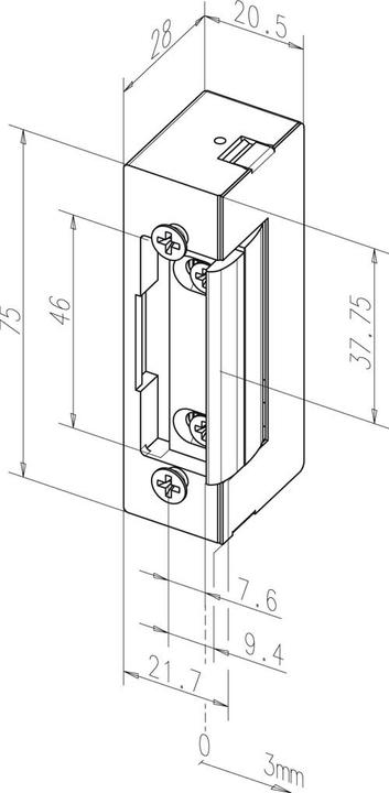 Produktbild effeff Elektro-Türöffner 17 und 17.E FaFix (Objekttür, Indoor)
