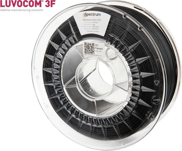 Produktbild Filament PA Nylon PA6 CF15 carbon 0.5kg 1.75mm (1.75 mm, 750 g, Schwarz)