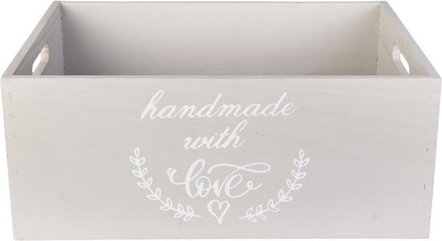 Produktbild MICA Living Kiste - handmade with love - sandbeige - offen - Grösse S - ca. 26 x 16 x 11 cm