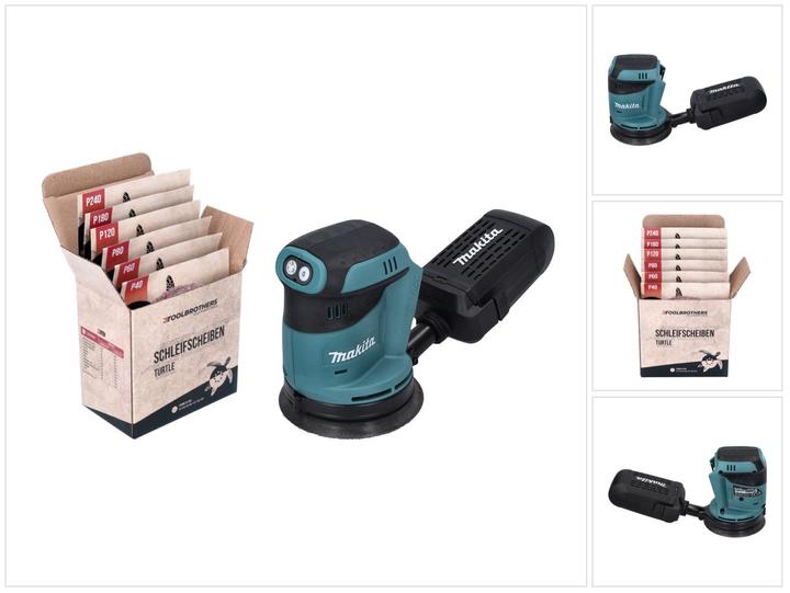 Actual product image Makita Cordless random orbital sander set (Eccentric grinder)