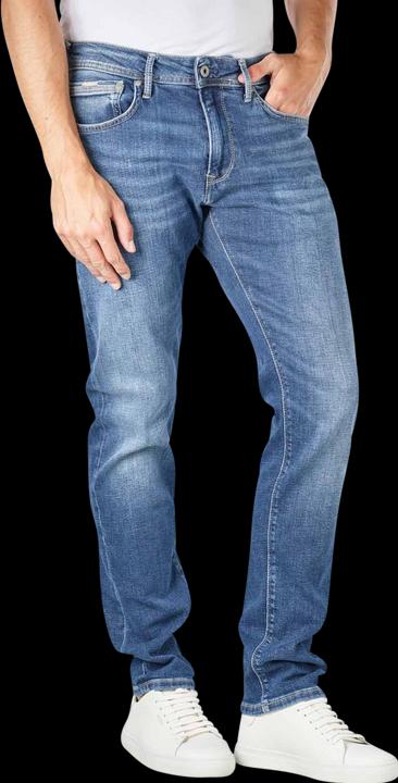 Actual product image Pepe Jeans Stanley Tapered Fit Med Blue (W40/L32)