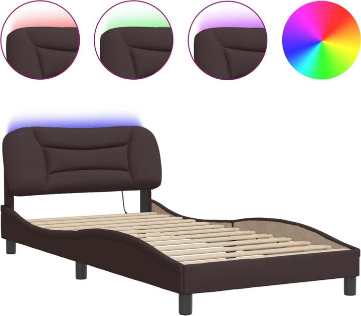 Actual product image VidaXL Bed frame with LED fabric (120 x 200 cm)