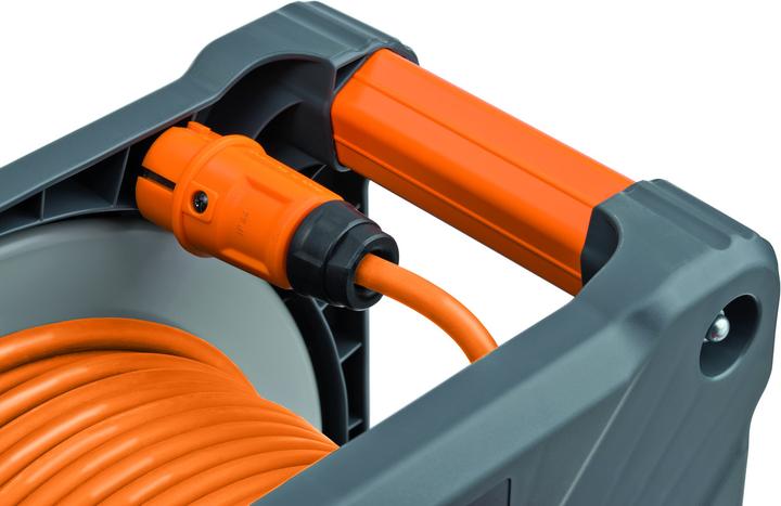 Produktbild Brennenstuhl professionalLINE Kabeltrommel mit Powerblock KC 3210 IP44 33+5m H07BQ-F3G2,5 (38 m, 2.50 mm²)