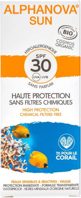 Produktbild Alphanova SUN Creme Bio hypoallergen SPF30+ ohne Parfum Creme (Sonnencreme, SPF 30, 50 ml, 500 g)