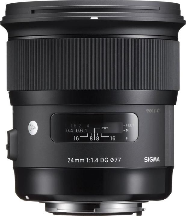 Image du produit Sigma 24mm f/1.4 DG HSM ART, Sony E (Sony E, Plein format, APS-C / DX)