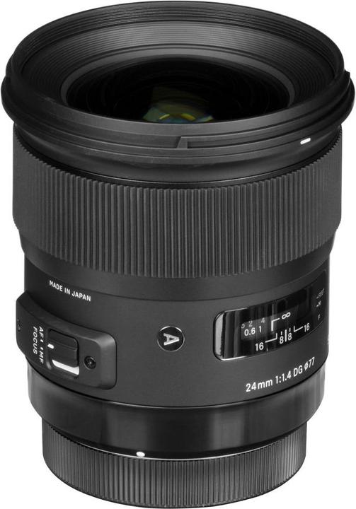 Image du produit Sigma 24mm f/1.4 DG HSM ART, Sony E (Sony E, Plein format, APS-C / DX)
