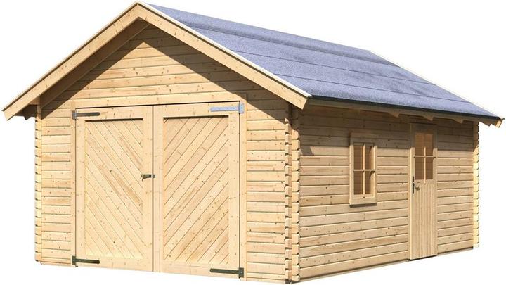 Produktbild Karibu Blockhausgarage mit Tor