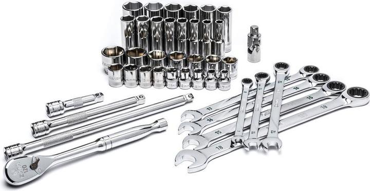 Produktbild SATA SteckschlÃ¼ssel-Satz, 3/8", mit Ratschen-RingmaulschlÃ¼sseln, 42-teilig (3/8")