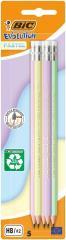 Actual product image Bic Evolution Pastellstift mit Radiergummi 5 Stück (5 x)