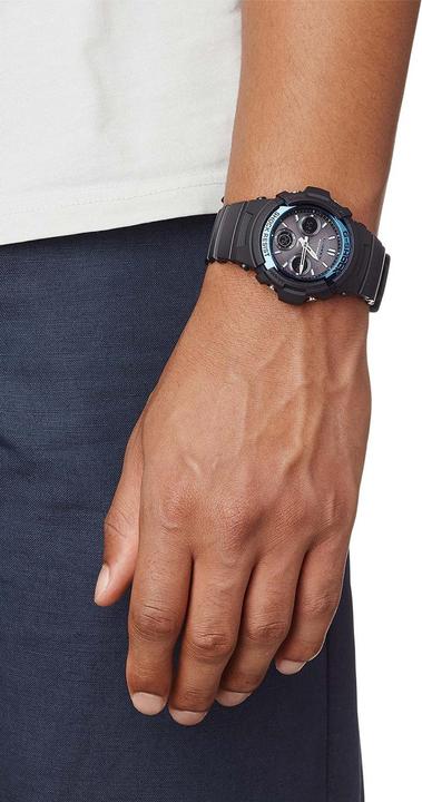 Actual product image Casio Collection - AWG-M100A-1AER (Chronograph, 46 mm)