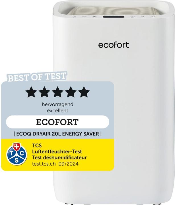 Produktbild ecofort ecoQ DryAir 20L Energy Saver (50 m², 20 l/24h)