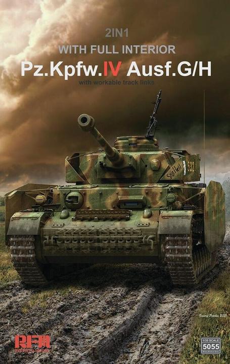 Actual product image Rye Field Model Pz.kpfw.IV Ausf.G/H 2in1 with full interior