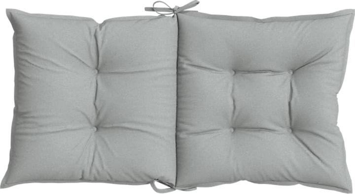 Actual product image VidaXL Low backrest cushions 2 pcs. 100 x 50 x 7cm fabric (100 x 50 x 7 cm)