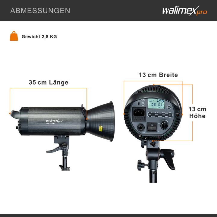 Actual product image Walimex pro Stager 400 HSS Set Single (400 W, Set)