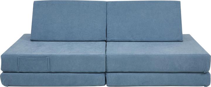 Produktbild En.Casa Spielsofa Norhulta 5-tlg. 120x66x46 cm Cord Blau (Kindersofa)