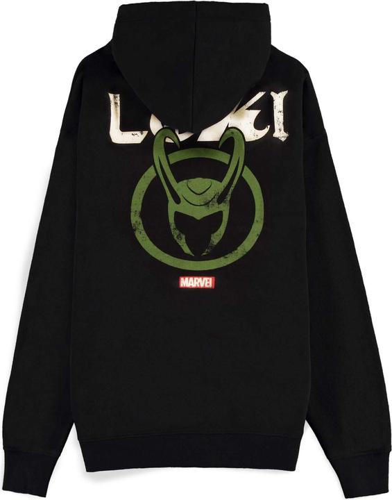 Immagine prodotto Loki Felpa con cappuccio e zip da uomo con logo (XL)