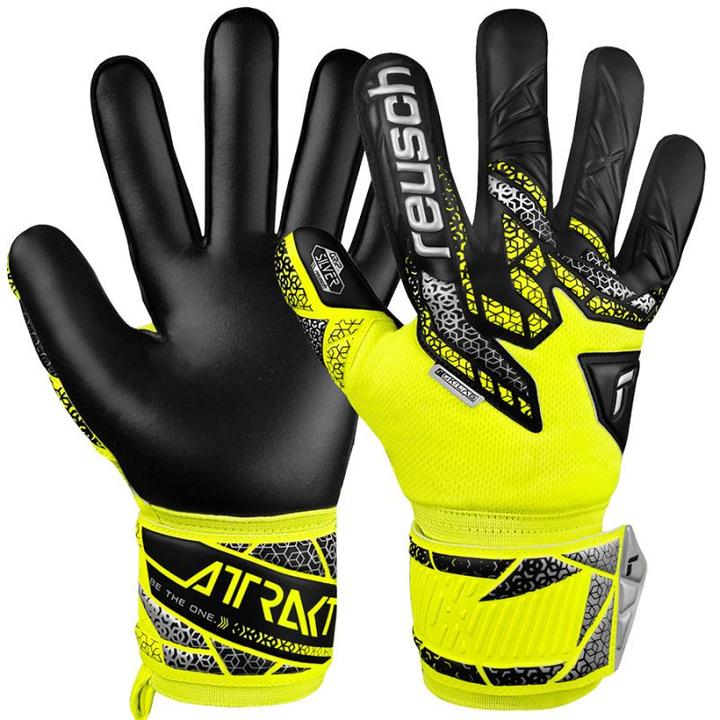 Actual product image Reusch Attrakt Silberne Torwarthandschuhe (10.5)