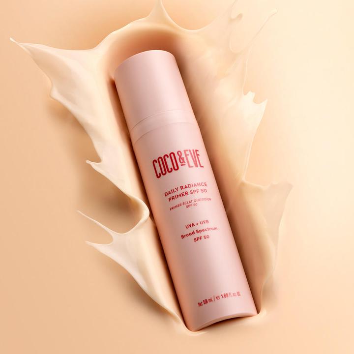 Immagine prodotto Coco & Eve Primer quotidiano di luminosità SPF50 (Crema solare viso, SPF 50, 50 ml)