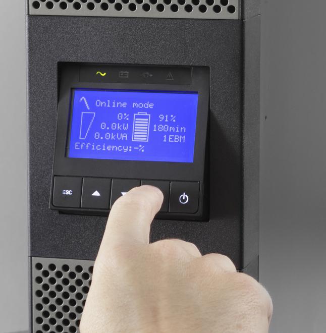 Actual product image Eaton 9PX 2200i RT2U Netpack (2200 VA, 2200 W, Online double converter UPS)